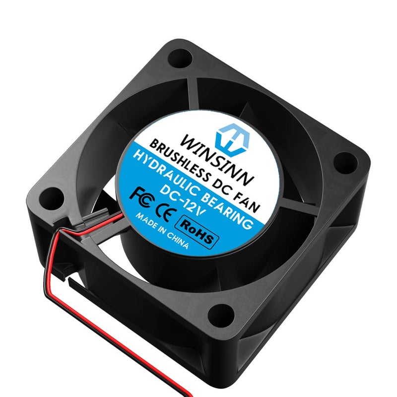 WINSINN 40mm 12V Fan - Hydraulic Bearing 8000 RPM 4020 Cooling Fan Replacement for 3D Printer/PC Cooling/Automotive, 30cm Cable with XH2.54-2PIN, Brushless 40x20mm (4Pcs) - Image 5
